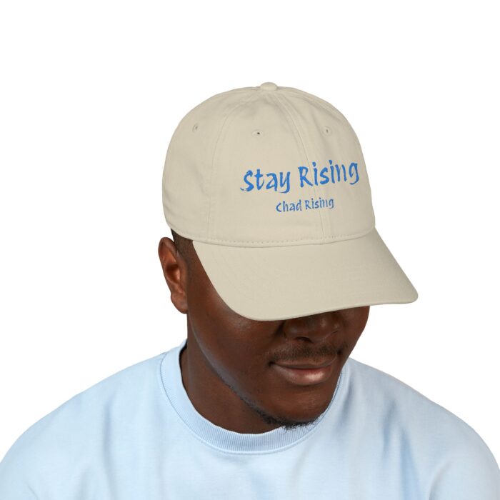 "Stay Rising" Classic 100% Cotton Baseball Cap - Image 3