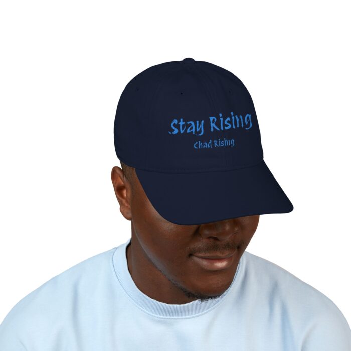 "Stay Rising" Classic 100% Cotton Baseball Cap - Image 7