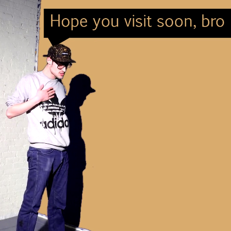 hope you visit soon, bro - single art